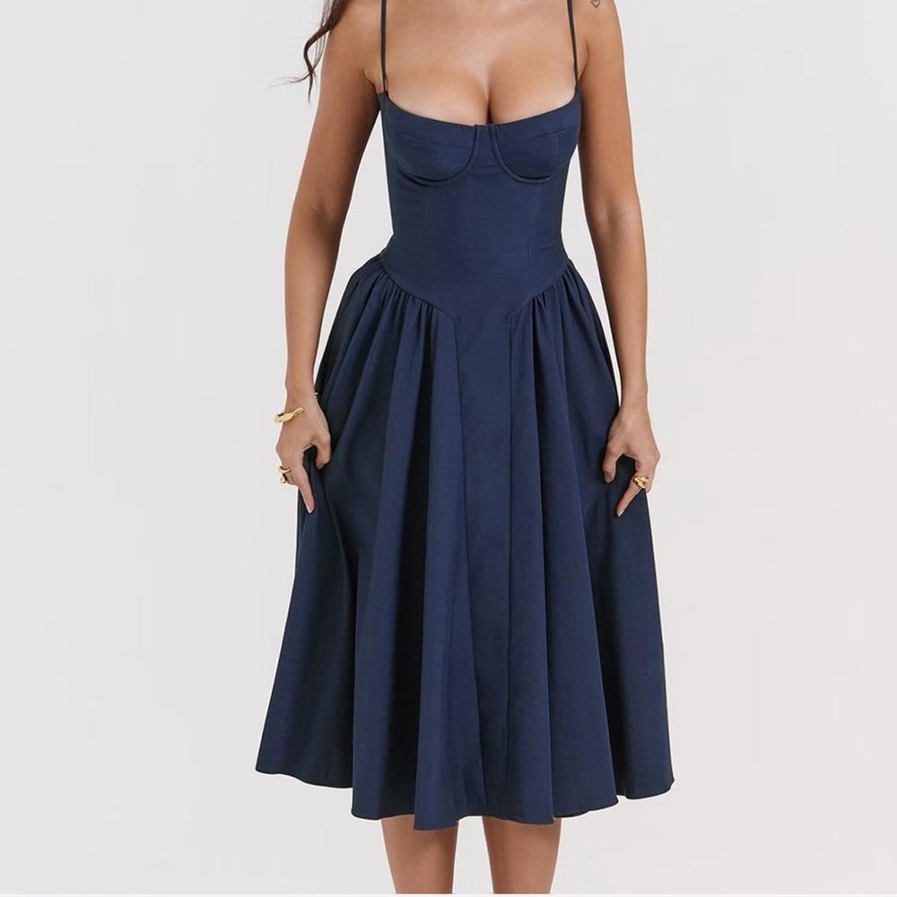 House of CB Samaria Dress Navy